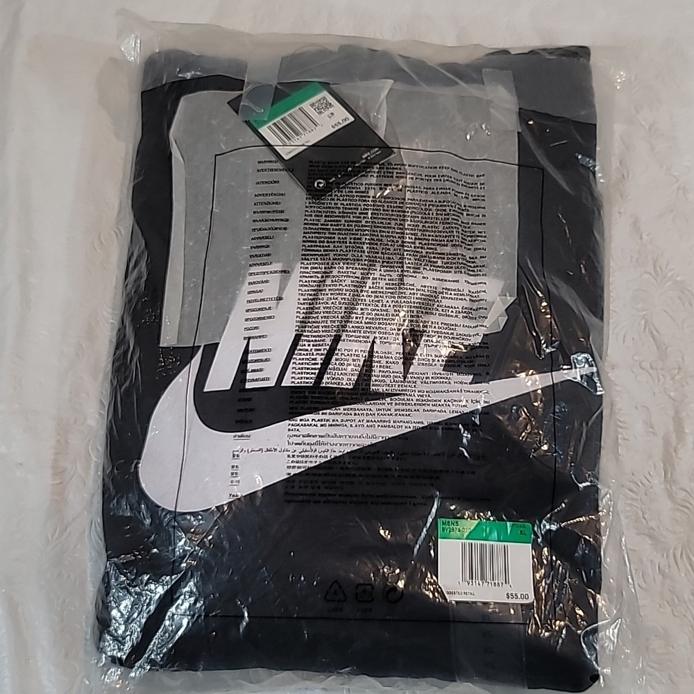 Nike Men's Hoodie sportswear club fleece black XL new